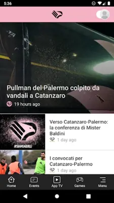 Palermo F.C. android App screenshot 1