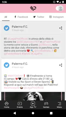 Palermo F.C. android App screenshot 2