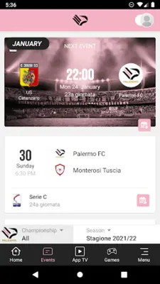 Palermo F.C. android App screenshot 3